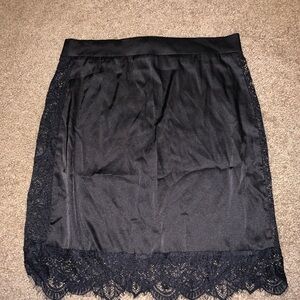 Sexy lace cut skirt, with zipper in back